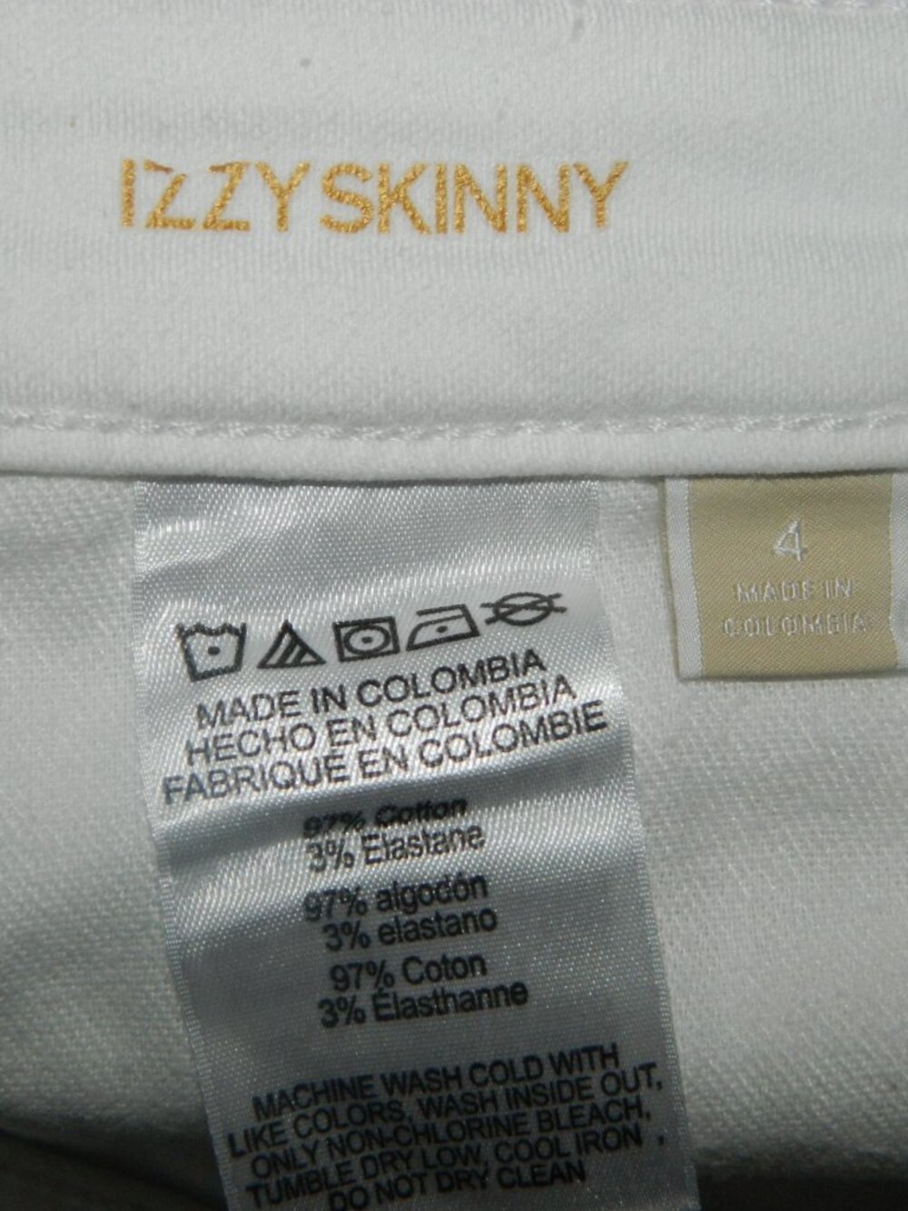 Michael Kors White Jean Cut Off Shorts Size 4 (L-17) - Picture 4 of 5